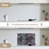 Roest - Blauw - Bruin - Vlekken keuken achterwand spatscherm klein 900 -voor_na_NL