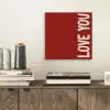 Schuin - Loveyou - Rood aluminium wit klein -sfeer1