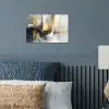 Kunst - Goud - Zilver - Abstract poster papier klein -sfeer2