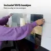 Rechthoeken - Abstract - Blauw Inductie beschemer met haakjes klein -ky-ophangen-nl