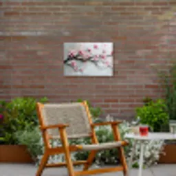 Bloesem - Kunstzinnig - Roze - Sakura Tuinposter op houten frame 2 cm dik klein -sfeer3