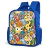 Monster met Stippen Kinderrugzak - Blauw middel -schuin