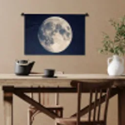Ruimte - Maan - Kosmos Wandkleed katoen klein -sfeer6