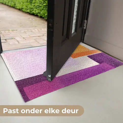 Vlakken - Abstract - Rechthoekig - Oranje Deurmat klein -USP_NL