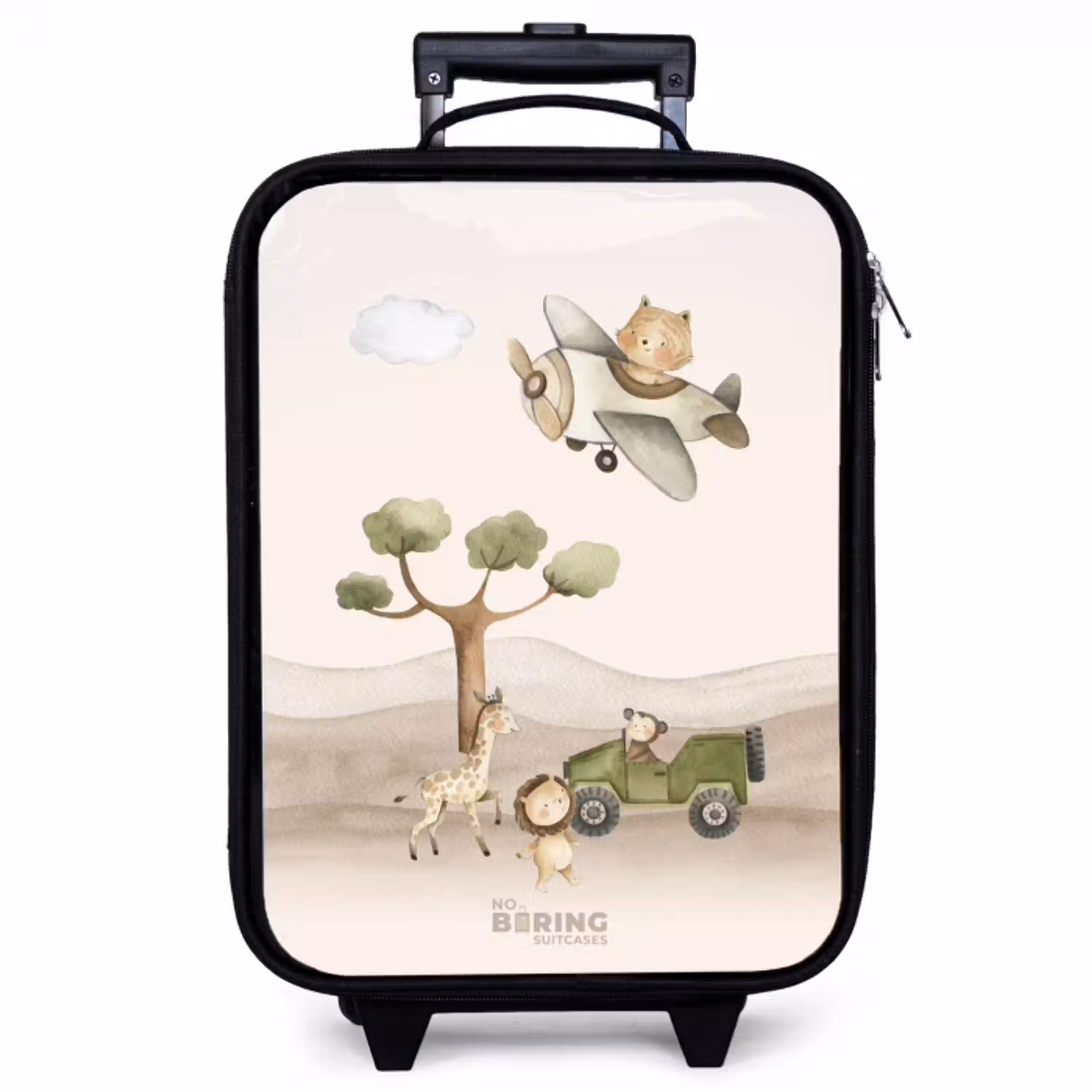 Dieren op safari Kinderkoffer - Zwart klein -zzz_website3d