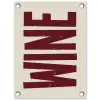 Wine - Red - Decoratie - Japandi tuinposter los doek klein -3d
