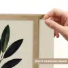 Ovaalvormige bladeren - Diep groen - Symmetrisch Light Box met batterij (Wandlamp) middel -USP_websiteprintNL