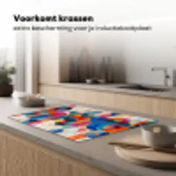 Kunst - Geometrisch - Abstract - Kleurrijk Inductie beschermer vinyl 3mm klein -sfeer1