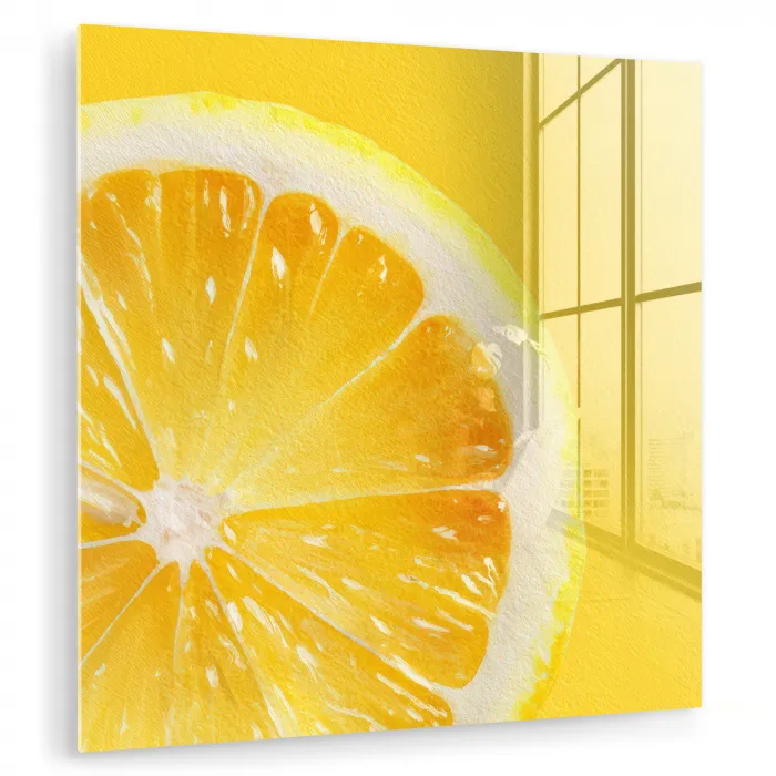 Citroen - Geel - Zonnig plexiglas 5mm klein -zzzproduct_nieuw
