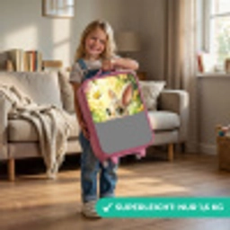 Konijn - Zonlicht - Sprookjesachtig - Vlinder Kinderkoffer - Roze klein -sfeer2_DE