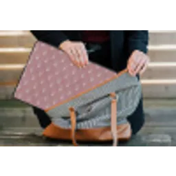 Trendy - Patroon - Roze laptophoes neopreen klein 279 -tas