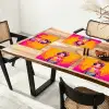 Bloemen - Vrouw - Kimono - Roze Placemat vinyl groot -zzsfeer4_Kitchenyeah-website