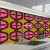 Modern - Patroon - Roze keuken achterwand 2 middel 871 -3d_schuin