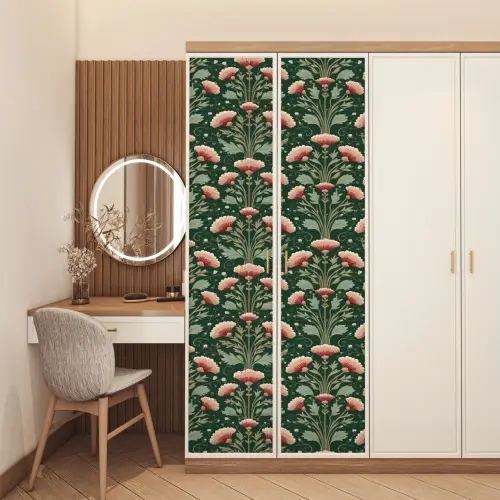 Patroon - Botanisch - Kleurrijk deurposter klein 289 -sfeer3