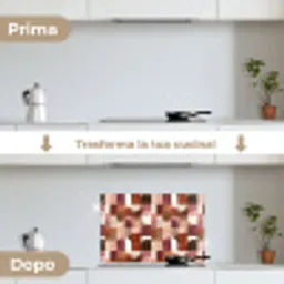 Geometrie - Modern - Retro keuken achterwand spatscherm klein 900 -voor_na_IT