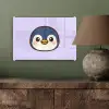 Pinguïn - Paars - Schattig plexiglas 5mm klein -sfeer3
