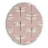 Lillibellen - Patroon - Roze Akoestische PET Vilt - Rond klein 838 -3d