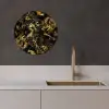 Gouden wervelingen KitchenYeah - Keuken - Wandcirkel Forex klein -sfeer1
