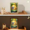 Olifant - Appje - Jungle - Kleurrijk Light Box met kabel (Kinderlampje) klein -sfeer3_kind