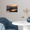 Brug - Mist - Bomen - Water poster papier klein -sfeer3