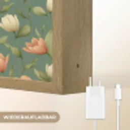 Tulpen - Botanisch - Groen Light Box met batterij (Wandlamp) middel 907 -USP_websiteoplaadbaarDE