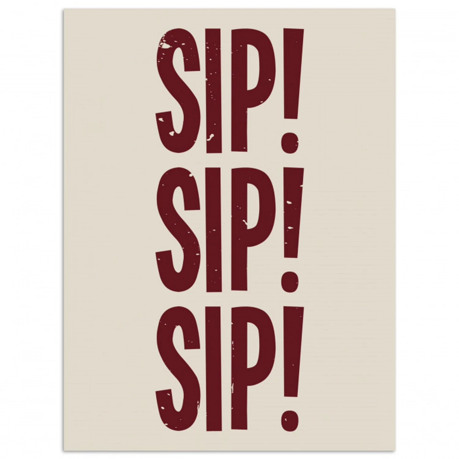 Japandi - Vintage - Decoratie - Rood poster papier klein -3d