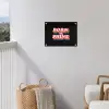 Quote - Regenboog - Roze - Zwart tuinposter los doek klein -sfeer8