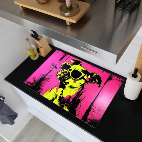 Hond - Zonnebril - Roze - Art Inductie beschemer met haakjes klein -sfeer1