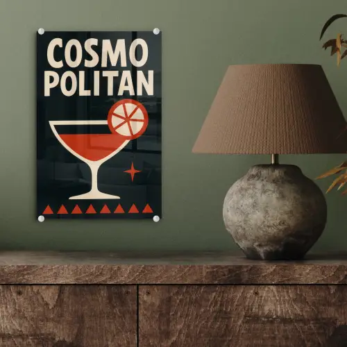 Cocktail - Zwart - Illustratie plexiglas 5mm klein -sfeer3