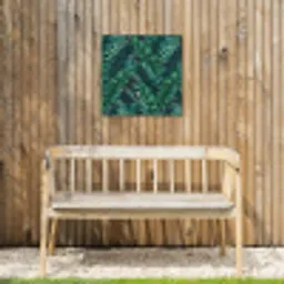 Bladeren - Inductie beschermer - Jungle - Tropical Tuinposter op houten frame 2 cm dik klein -sfeer4