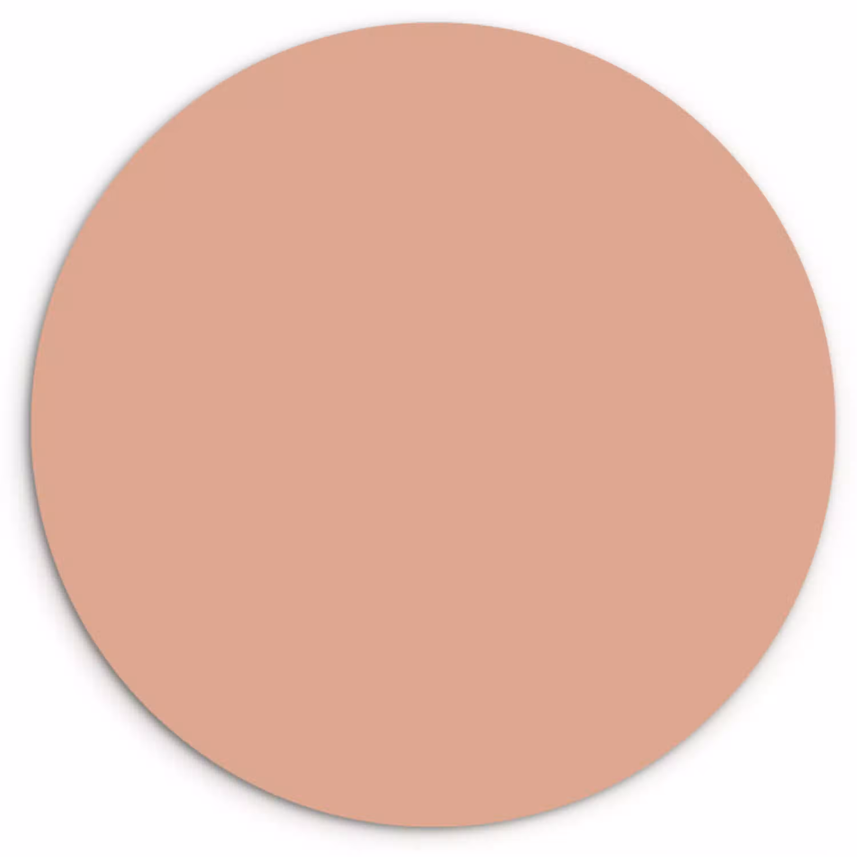 Dusty - Rose - Roze Wandcirkel kunststof plaat 5mm dik klein 188 -3d