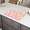 Modern - Kraanvogels - Roze Inductie beschermer vinyl 3mm klein 276 -sfeer8