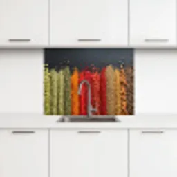 Specerijen - Kruiden - Banen - Regenboog keuken achterwand 2 middel -3d