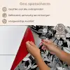 Zomer - Vlinder - Zwart - Grijs keuken achterwand spatscherm klein 900 -spatscherm_NL