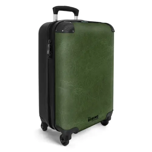 Lederen look bos groen NBS - Handbagage koffer - Volwassenen Unisex middel -productfoto_3d
