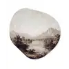 Klassiek - Landschap - Sereen Wandcirkel Organisch Forex 3mm klein -3d