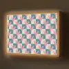 Vlakken - Hartjes - Patroon - Retro Light Box met batterij (Wandlamp) middel 907 -z3d_website