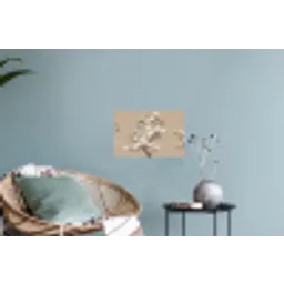 Oosters - Vogels - Beige Muursticker klein -plant