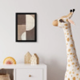 Raster - Halve cirkels - Contrast fotolijst zwart zonder passe partout klein -usfeer4_kinderkamer