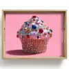 Cupcake - Kleurrijk - Edelstenen Dienblad Rechthoek middel -z3d_shopping