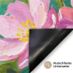 Kolibrie - Bloemen - Natuur - Kleurrijk Deurmat klein -antislip_DE