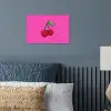 Kers - Roze - Fruit poster papier klein -sfeer2