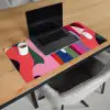 Kleurvakken - Recht - Rond - Abstract Muismat XXL klein -sfeer1
