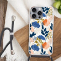 Bloemen - Botanisch - Kleurrijk Hoesje iPhone 16 Pro Max met koord klein 804 -sfeer4