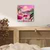 Stad - Roze - Palmbomen plexiglas 5mm klein -sfeer4