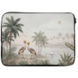 Kraanvogels - Palmbomen - Tropisch laptophoes neopreen klein -zkaufland3dotto