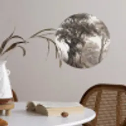 Natuur - Bos - Eik Wandcirkel behangsticker klein -sfeer3