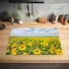 Horizon van Zonnebloemen Inductie beschermer vinyl 3mm klein -sfeer5