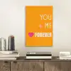 Oranje - Love - Valentijn aluminium wit klein -sfeer1
