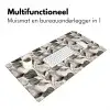 Botanisch - Bladeren - Zwart Muismat XXL klein 681 -sfeer4